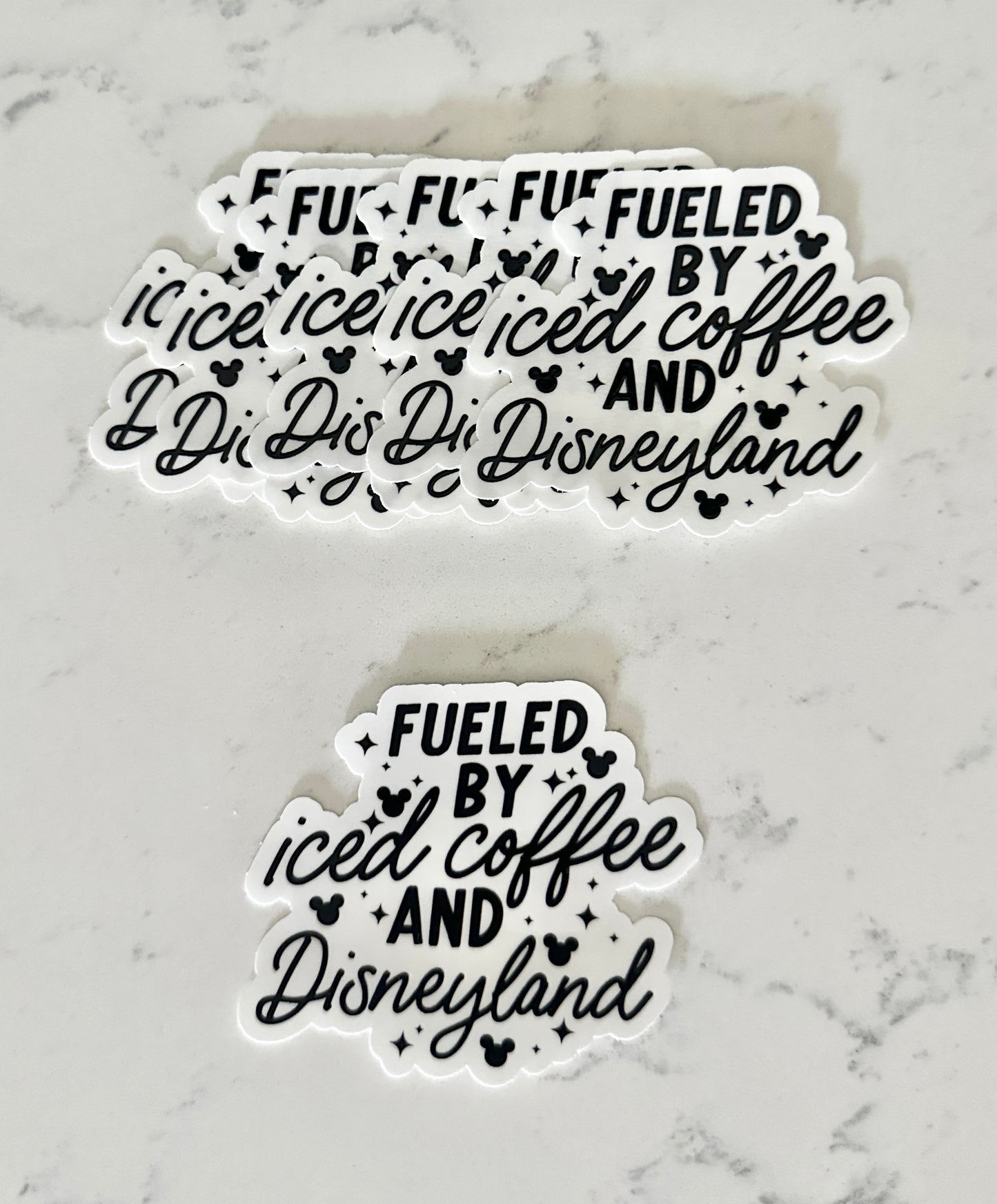 Fueled by Iced Coffee Sticker