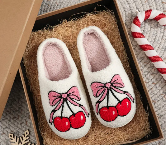Cherry Coquette Slippers