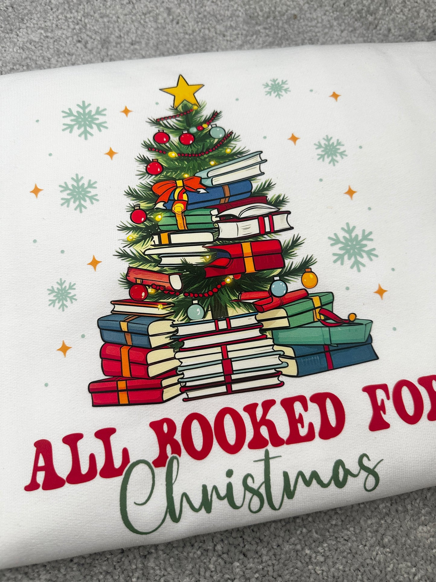 All Booked for Christmas Unisex Crewneck Sweatshirt