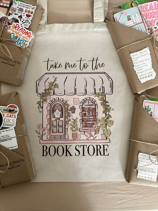 Take me to the Bookstore Tote Bag