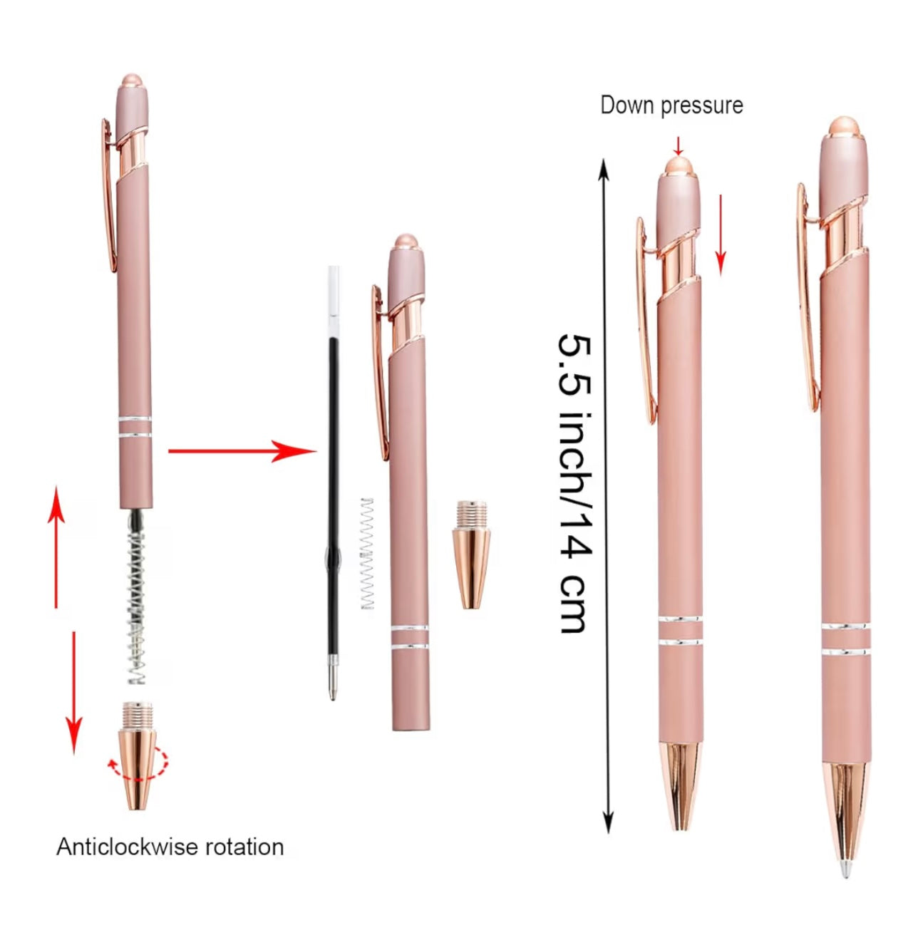 Motivational Black Ink Pen (3 pack)