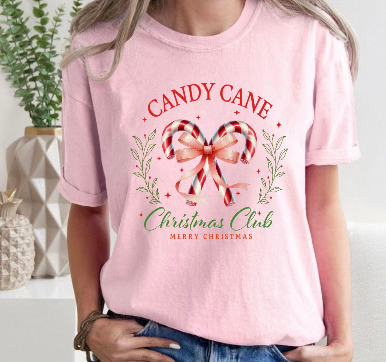 Candy Cane Adult Unisex T-shirt