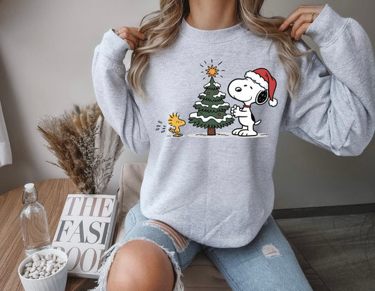 Beagle Christmas Tree Unisex Crewneck Sweatshirt