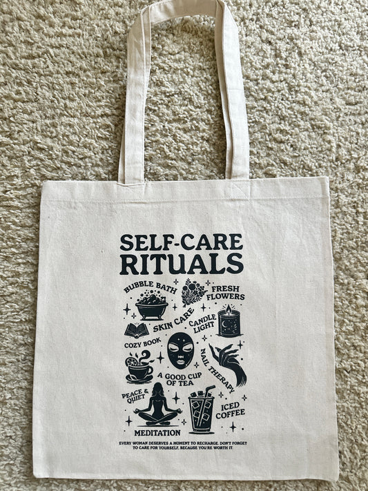 Self-Care Rituals Tote Bag