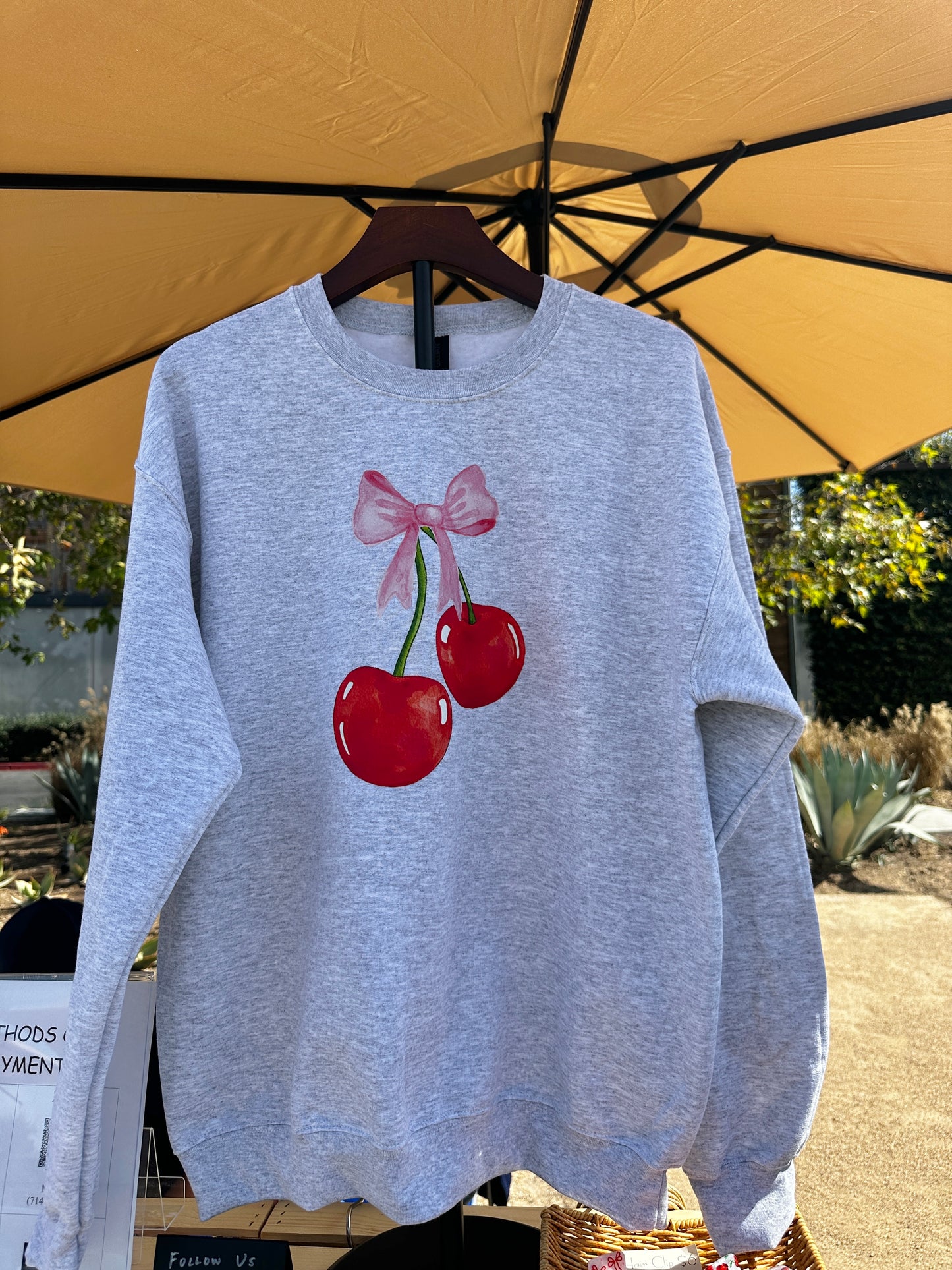 Cherry Coquette Crewneck Sweatshirt