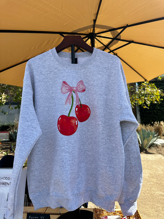 Cherry Coquette Crewneck Sweatshirt