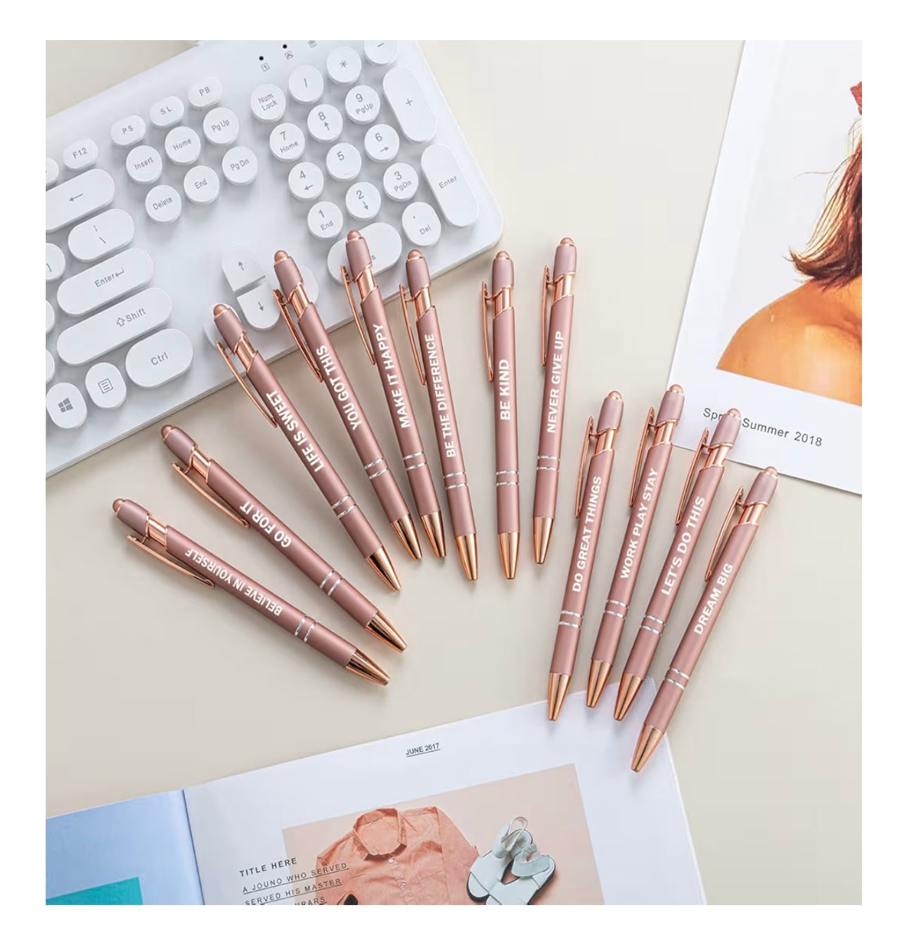 Motivational Black Ink Pen (3 pack)